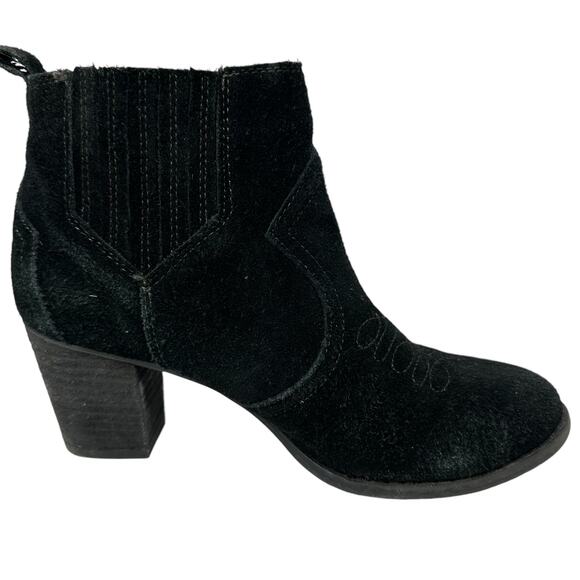 Franco Fortini CHESNEY Heel Ankle Boots 6.5 Embroidered Leather Western Cowgirl - Picture 3 of 10